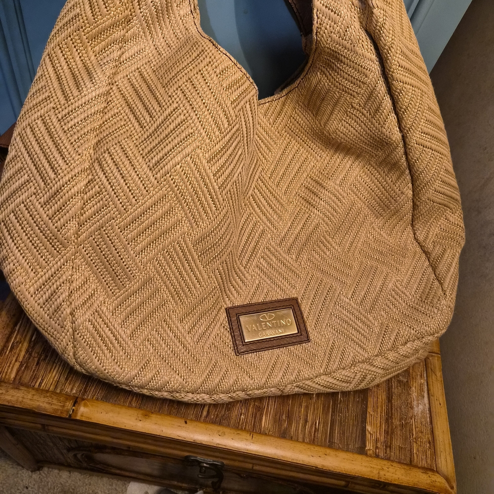 Valentino Tan Woven Women's Bag